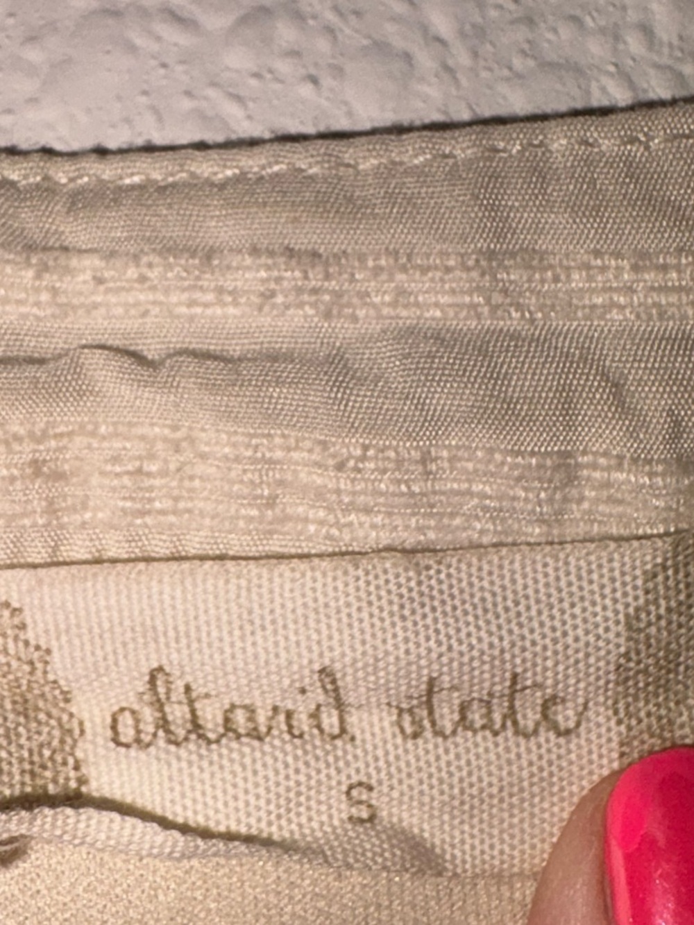 Altar'd State Cream Textured Short Sleeve Dress - Picture 4 of 4